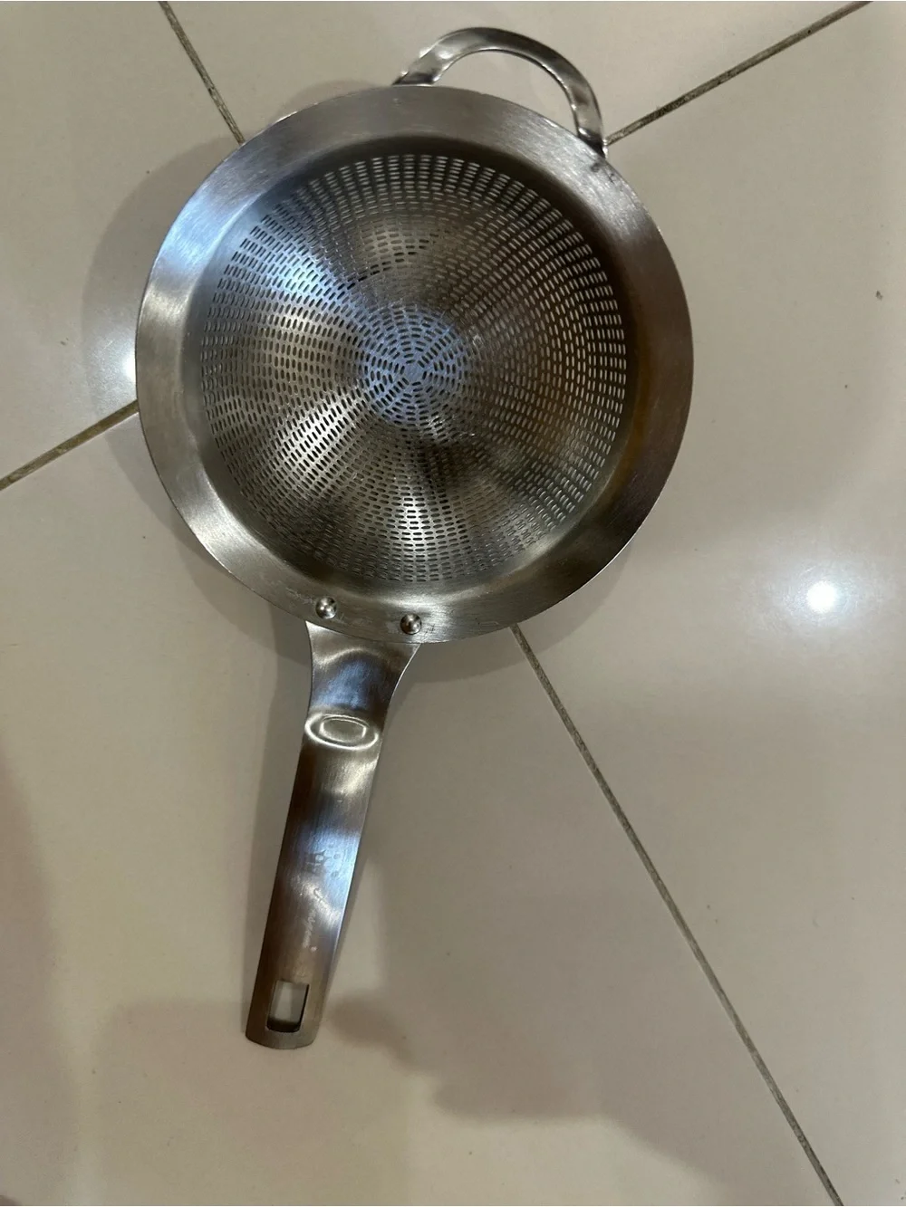 Stainless Steel Kitchen Strainer - Silver